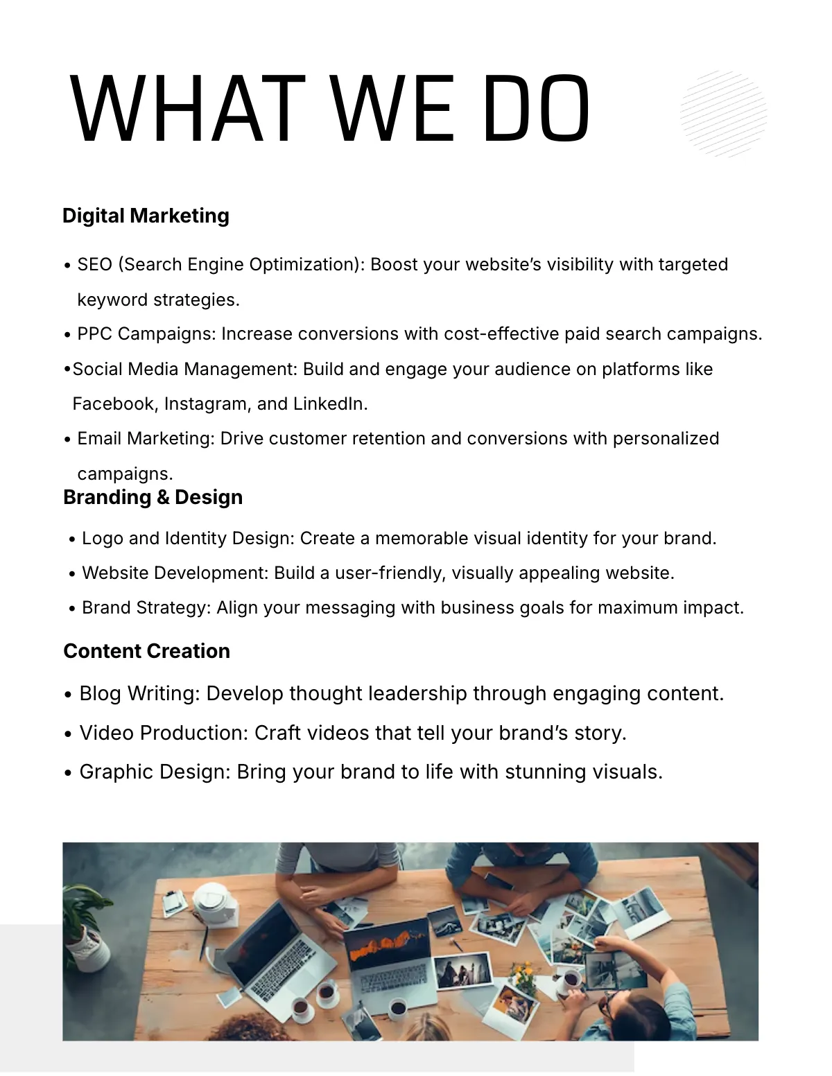 Free Marketing Portfolio Template to Edit Online