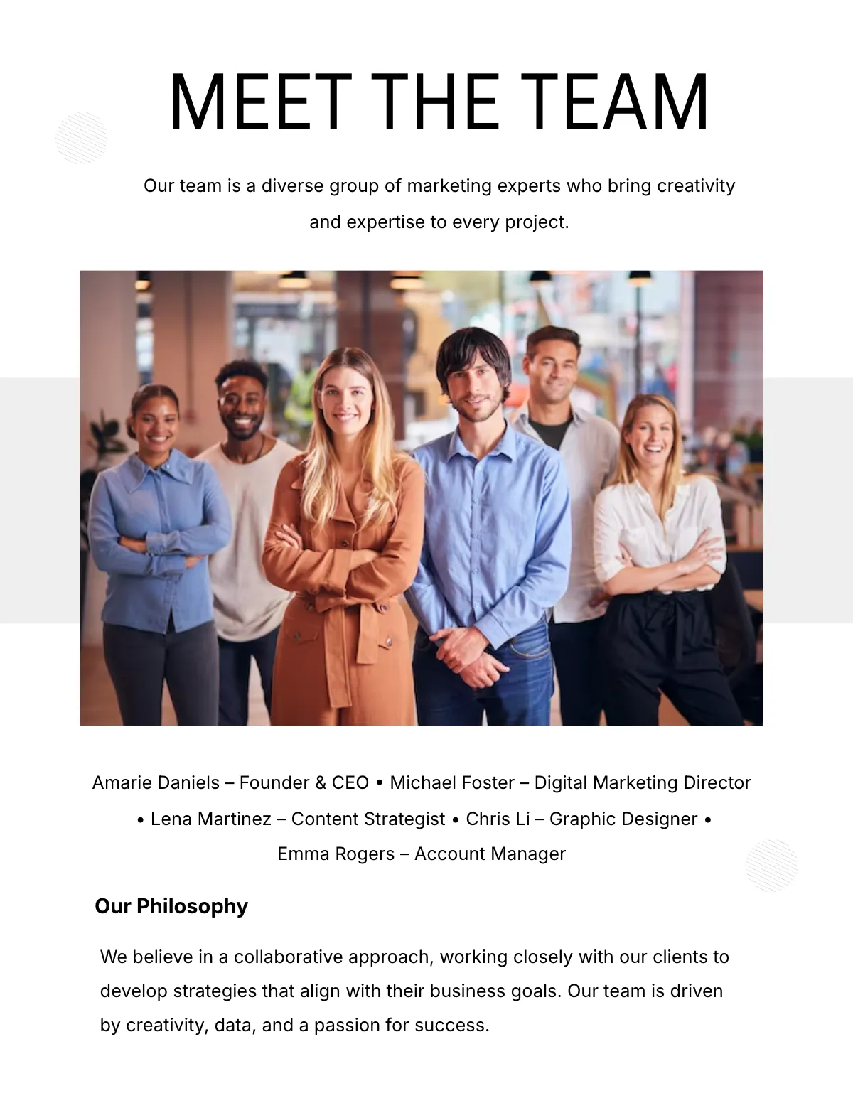 Free Marketing Portfolio Template to Edit Online