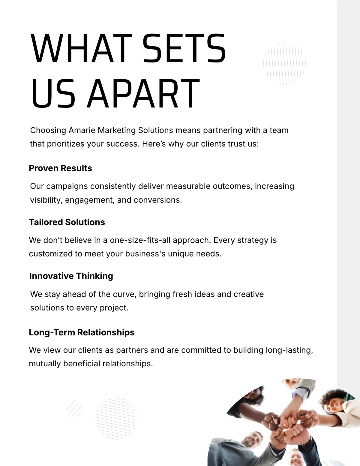 Free Marketing Portfolio Template to Edit Online