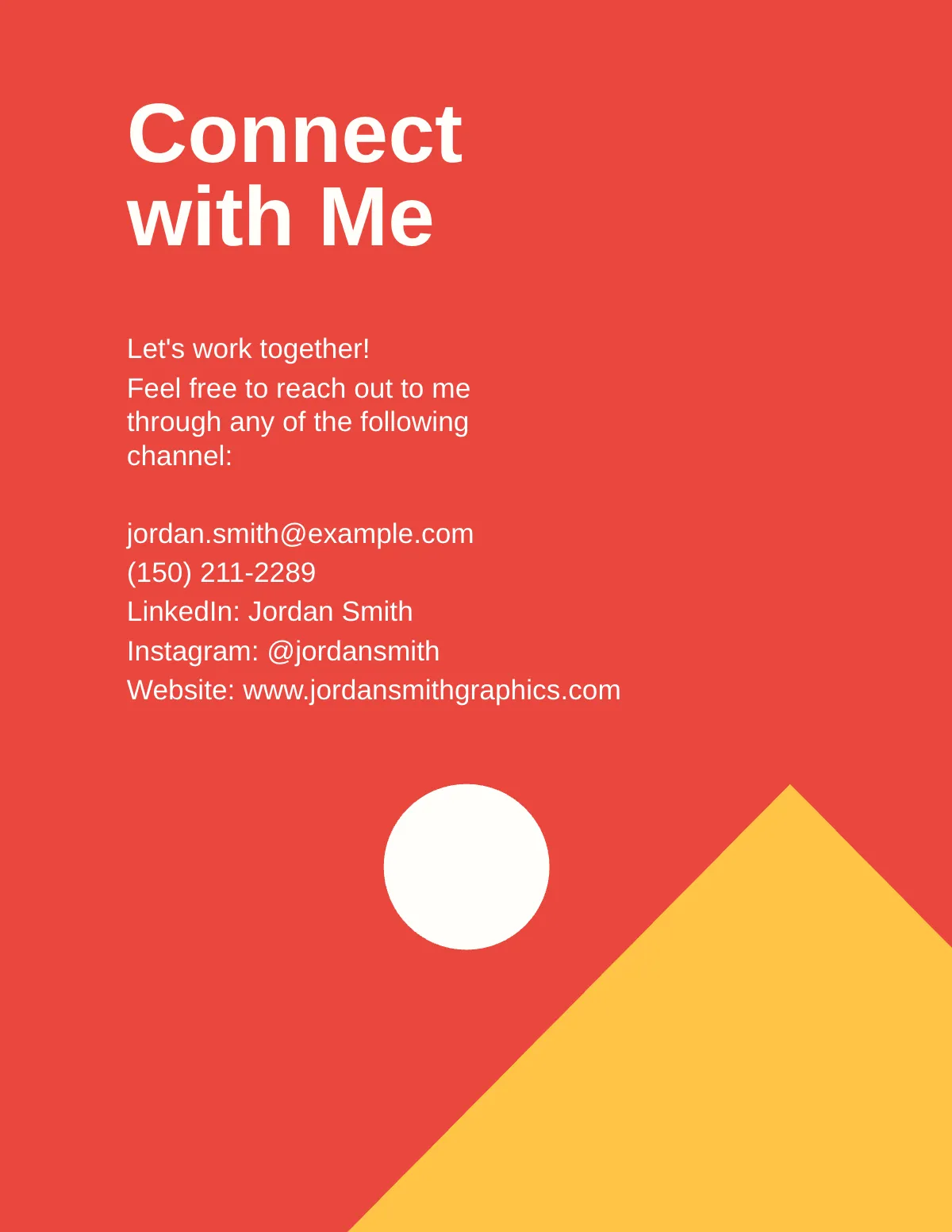 Freelancer Portfolio Template to Edit Online