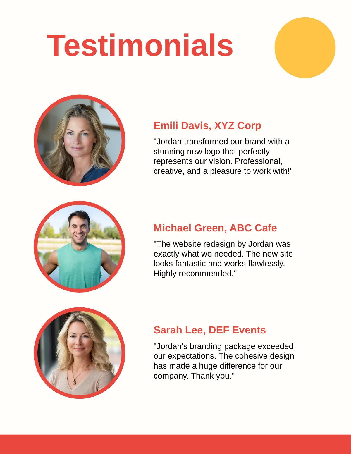 Freelancer Portfolio Template to Edit Online