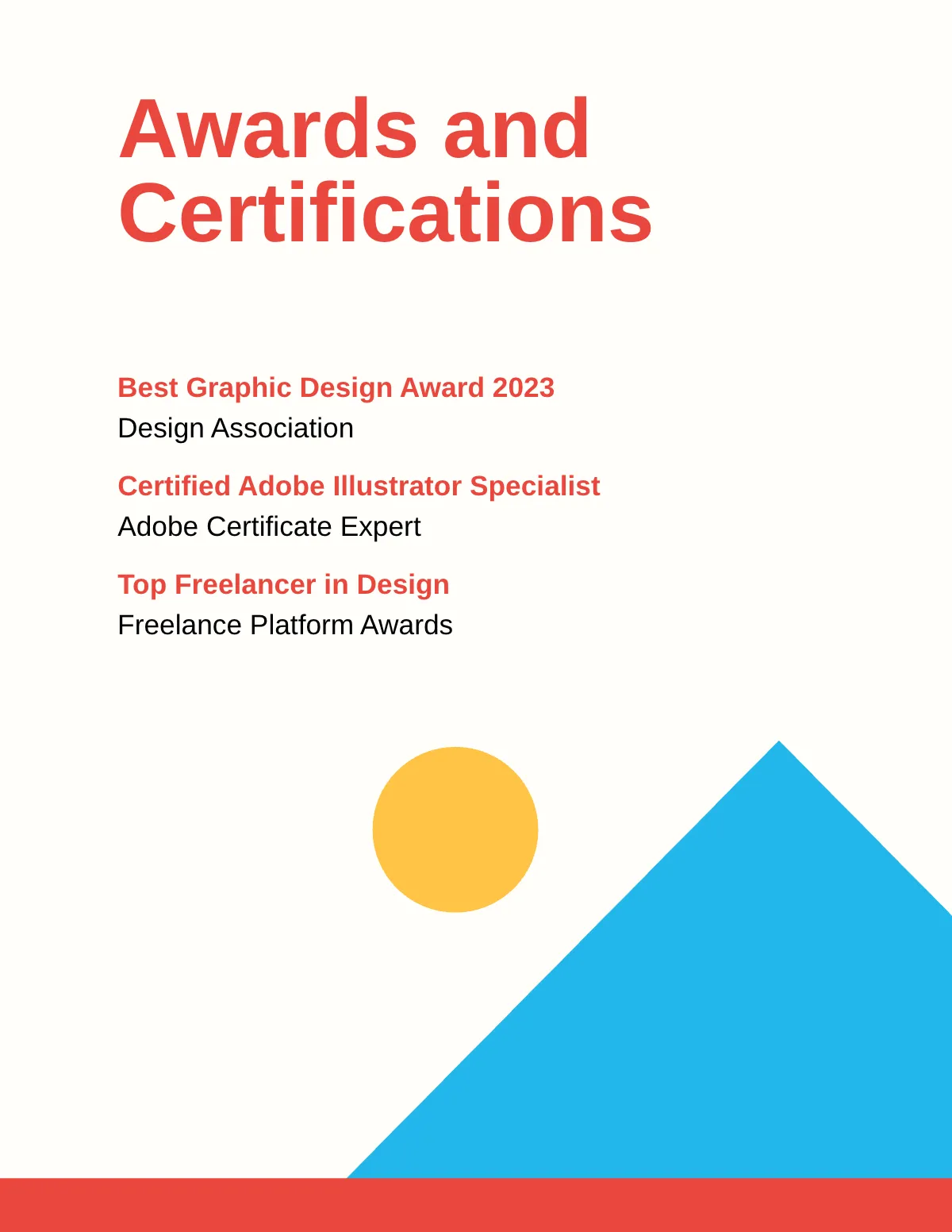 Freelancer Portfolio Template to Edit Online