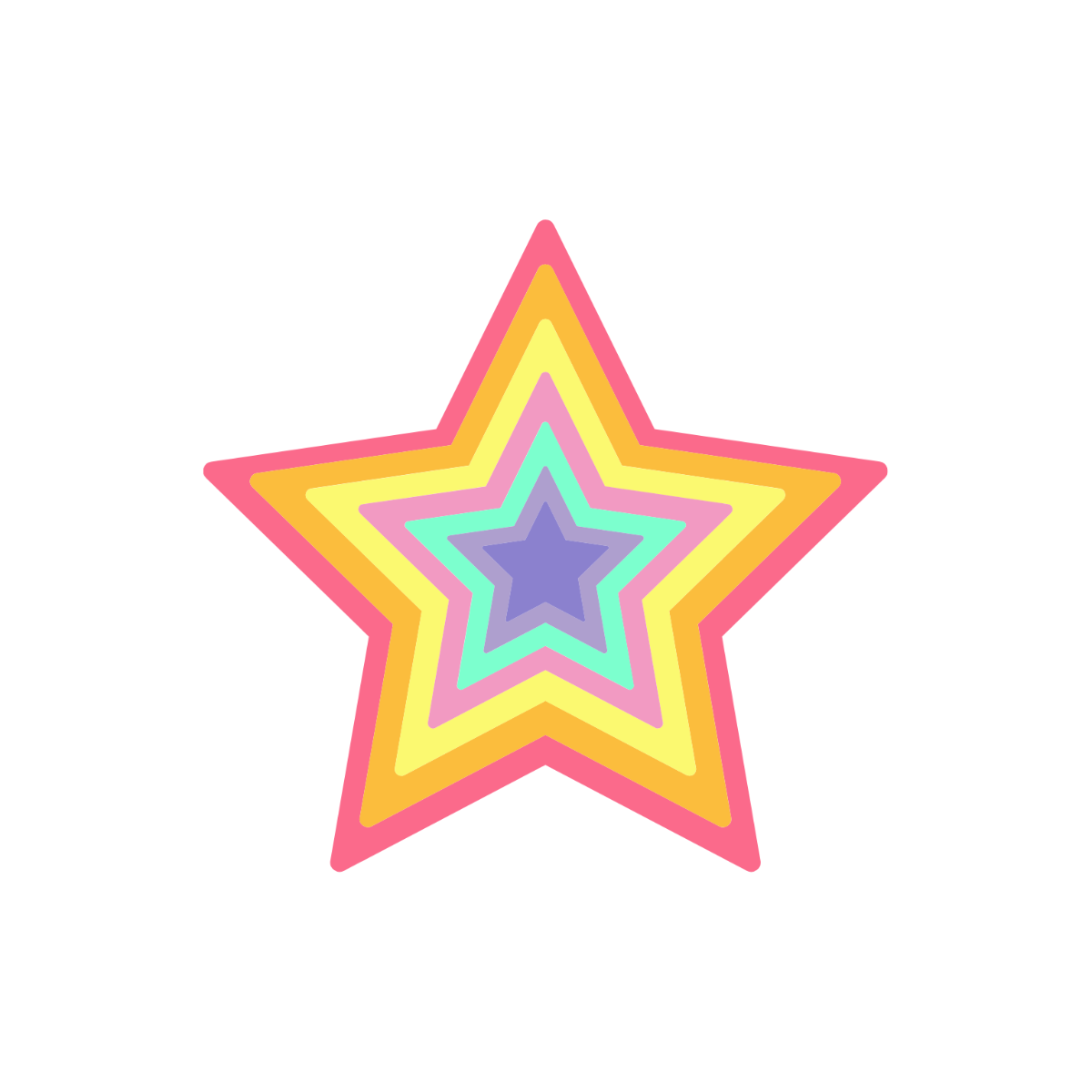 Colorful Star Clipart