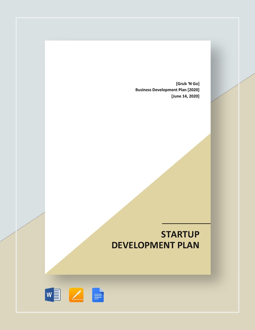 Startup Development Plan