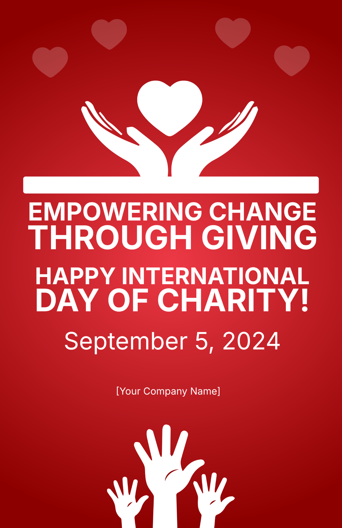 International Day of Charity Poster