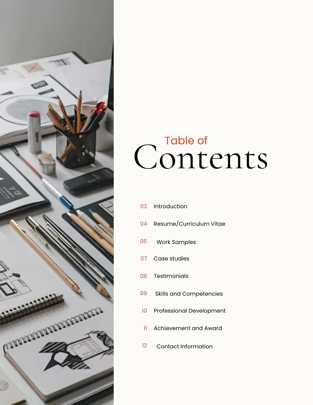 Free Portfolio Template to Edit Online