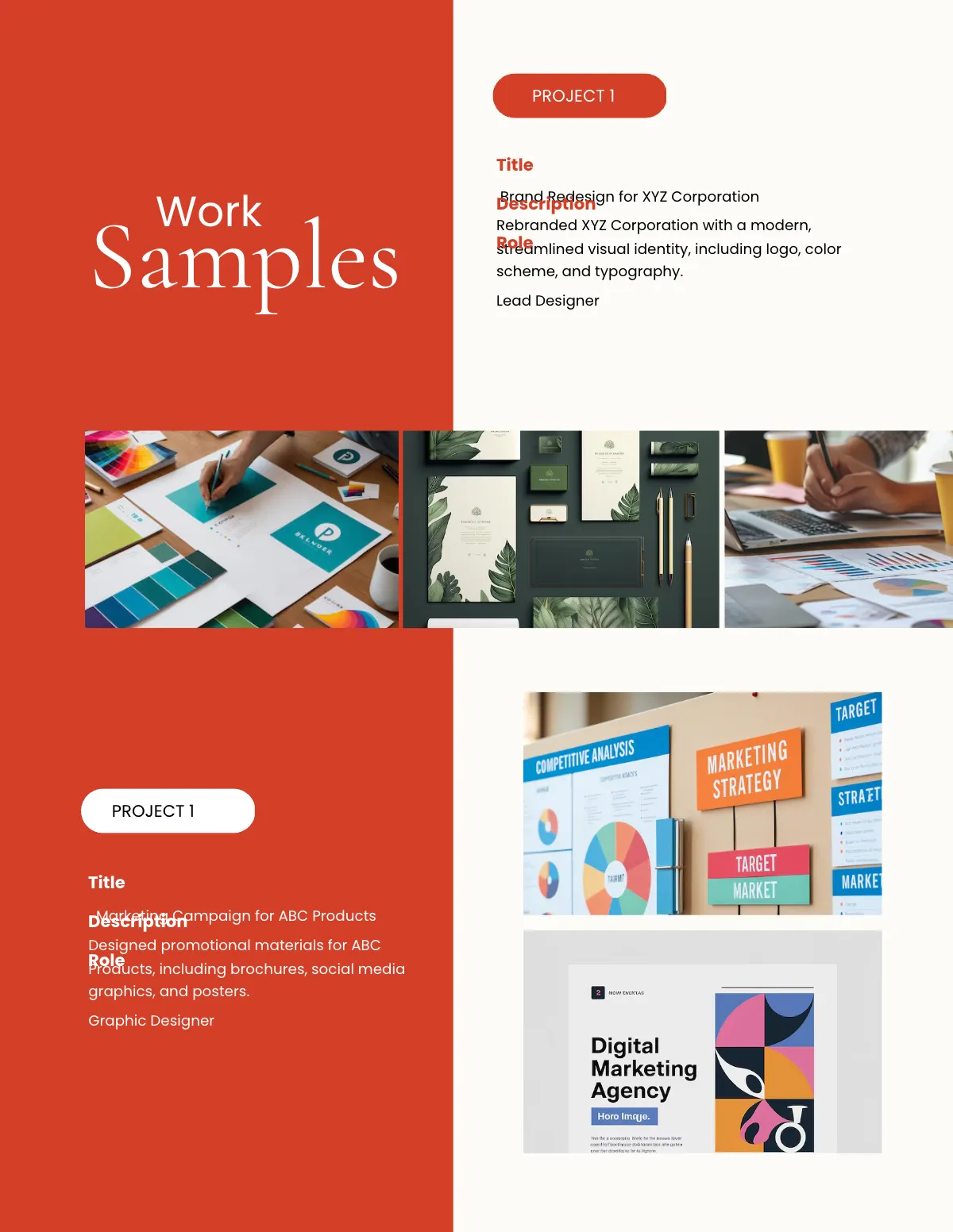Free Portfolio Template to Edit Online