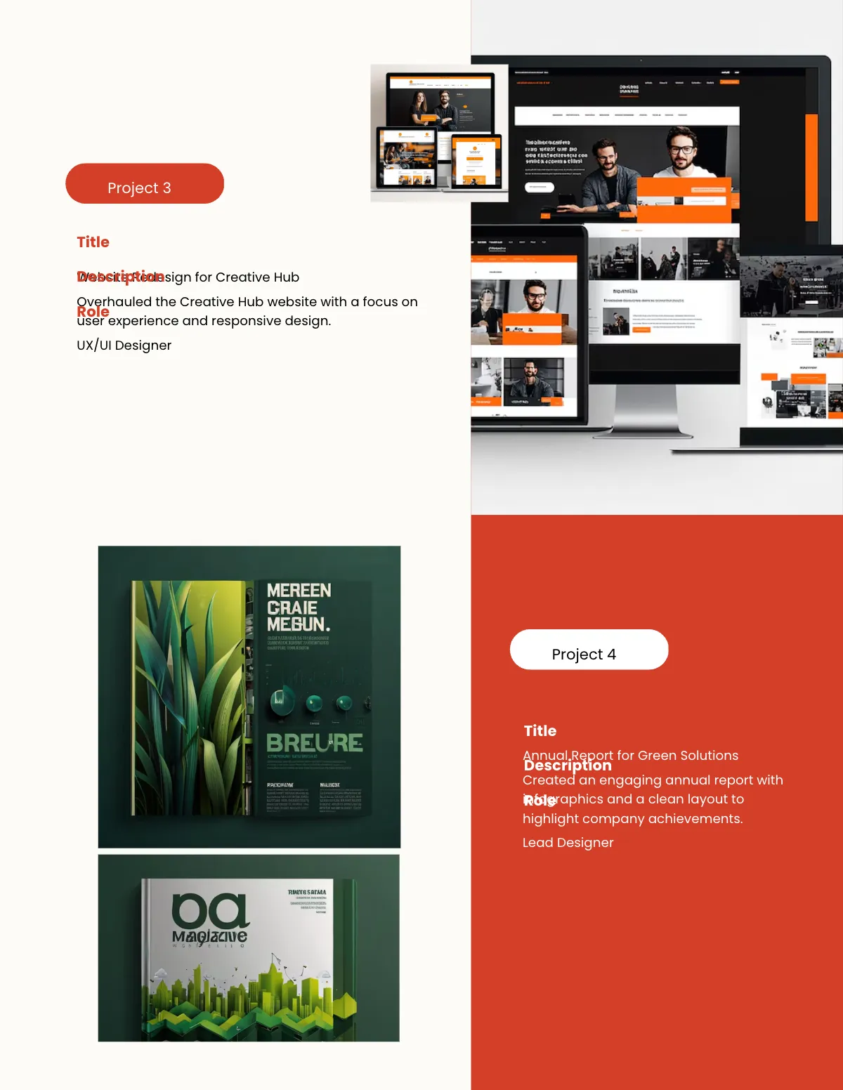 Free Portfolio Template to Edit Online