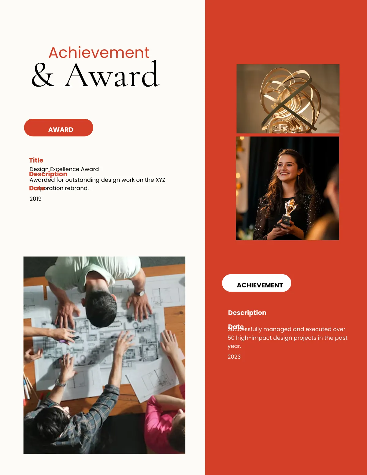 Free Portfolio Template to Edit Online