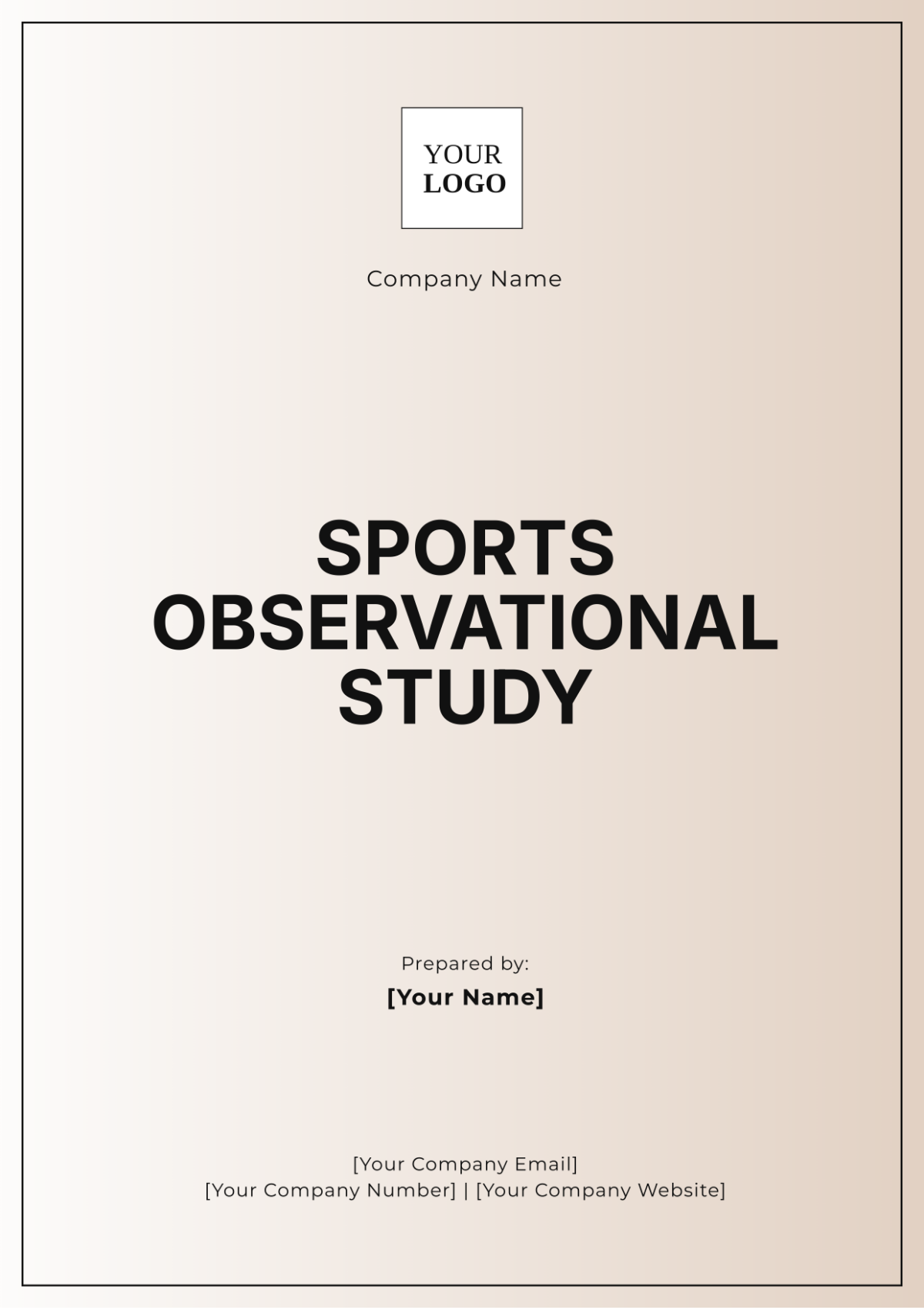 Sports Observational Study Template - Edit Online & Download