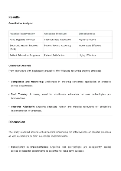 Free Hospital Observational Study Template to Edit Online