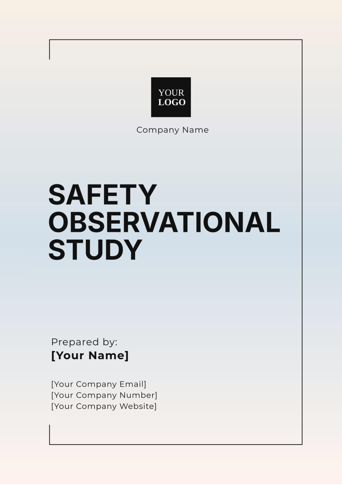 Safety Observational Study Template - Edit Online & Download