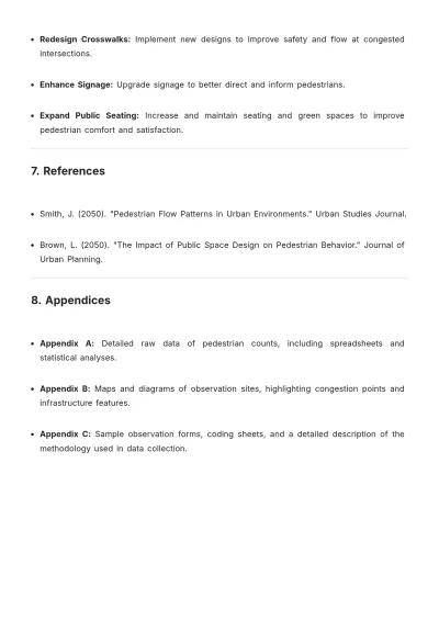 Free Urban Observational Study Template to Edit Online