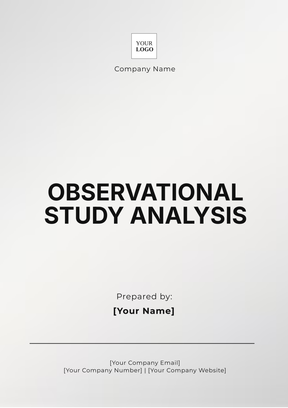 Observational Study Analysis Template - Edit Online & Download