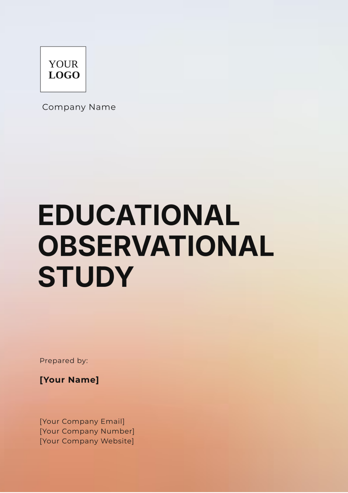 Educational Observational Study Template - Edit Online & Download