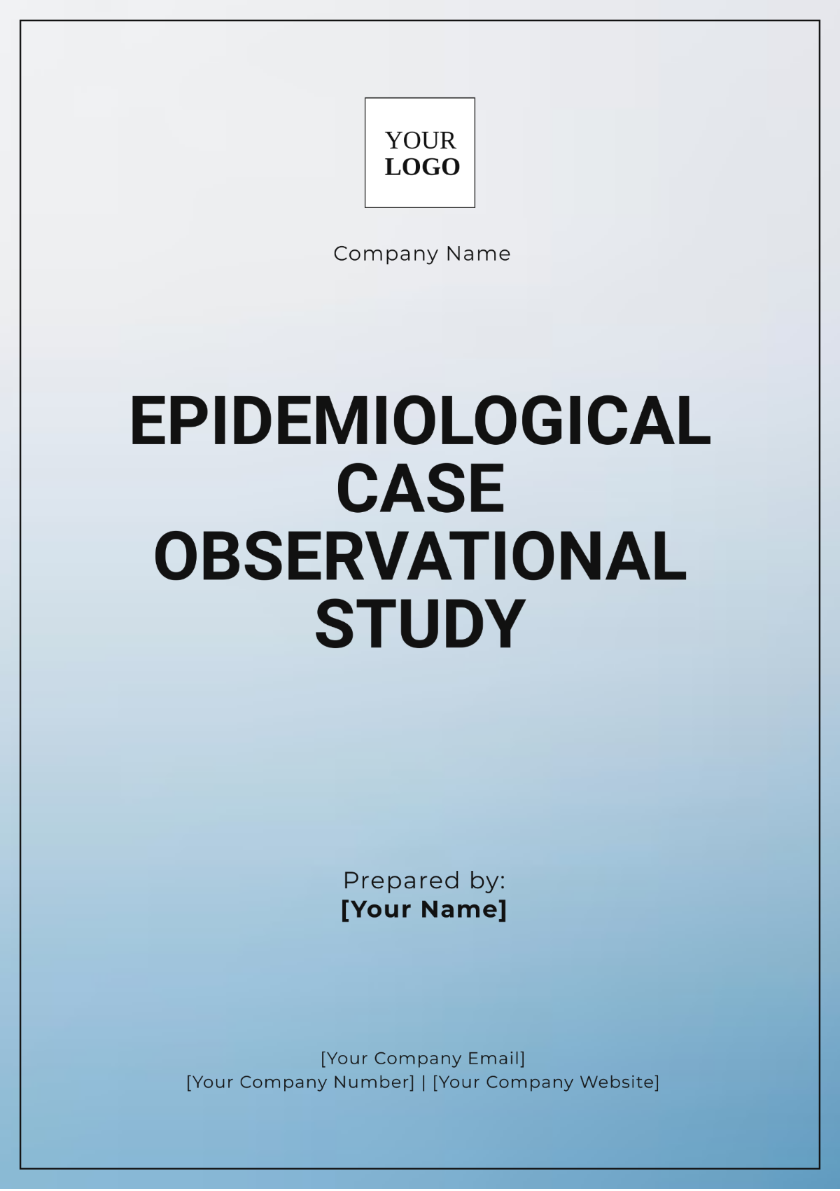 Epidemiological Case Observational Study Template - Edit Online & Download