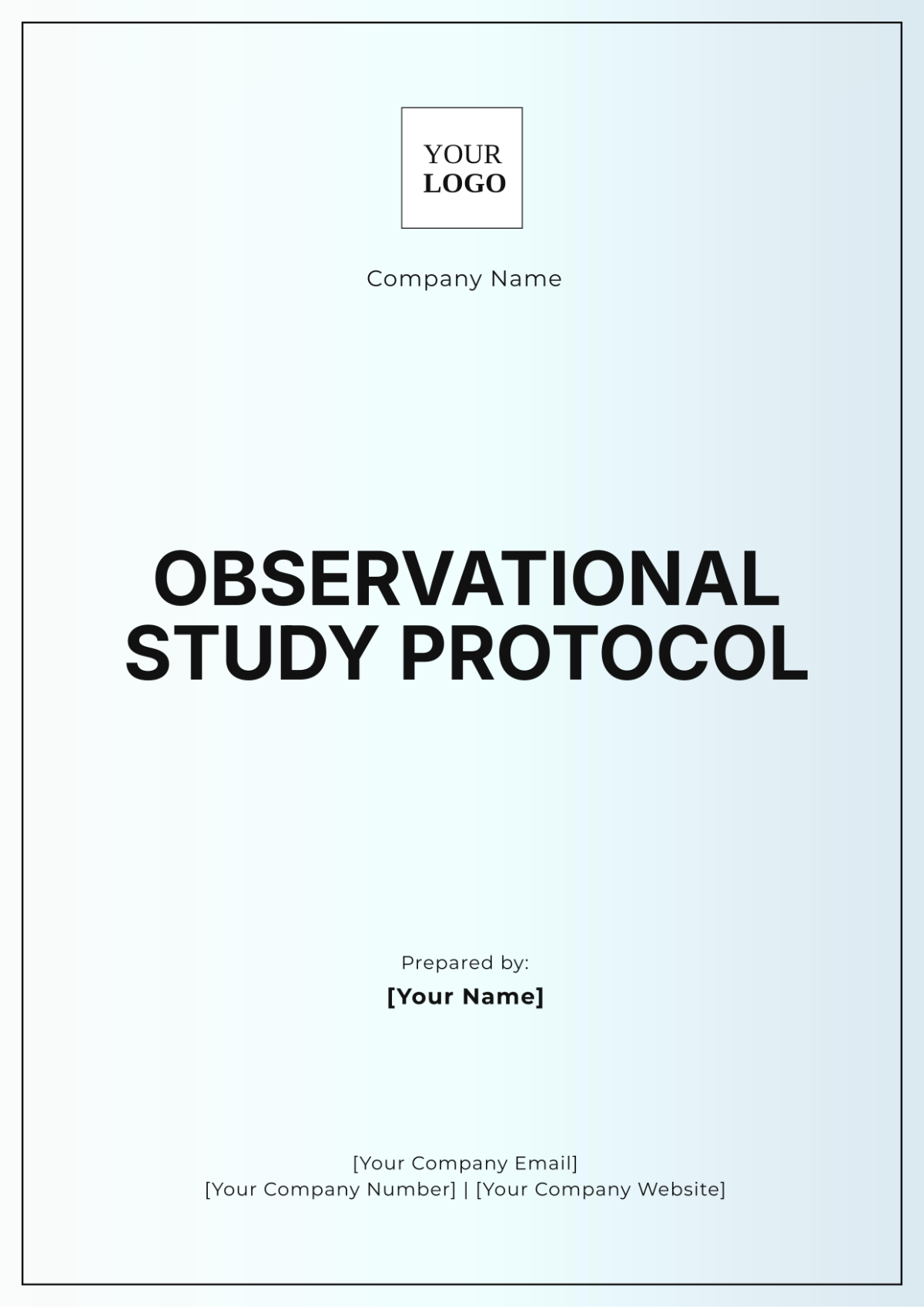 Observational Study Protocol Template - Edit Online & Download