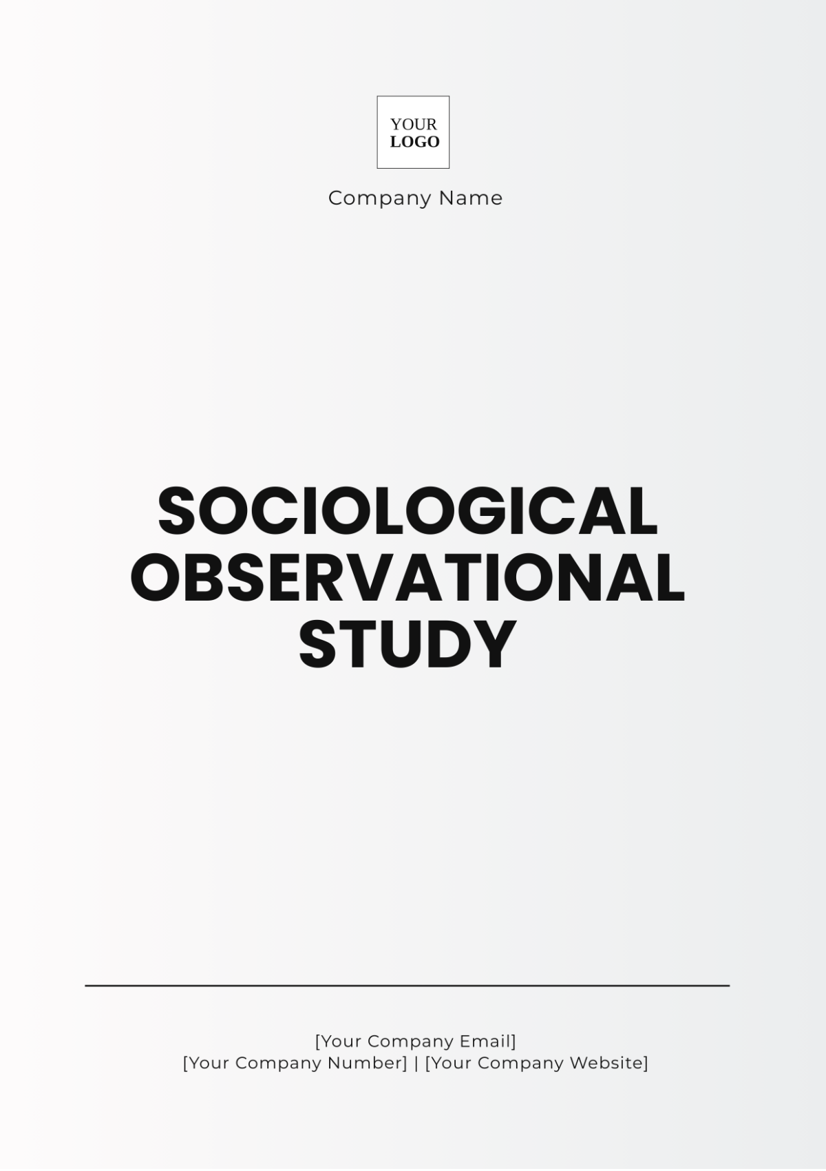 Sociological Observational Study Template - Edit Online & Download