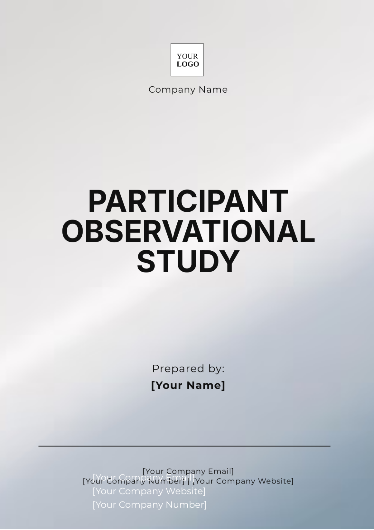 Participant Observational Study Template - Edit Online & Download