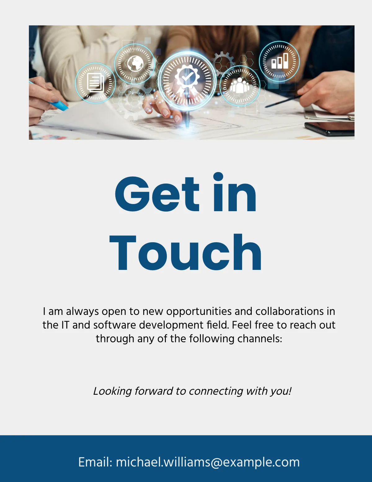 Free IT Professional Portfolio Template to Edit Online