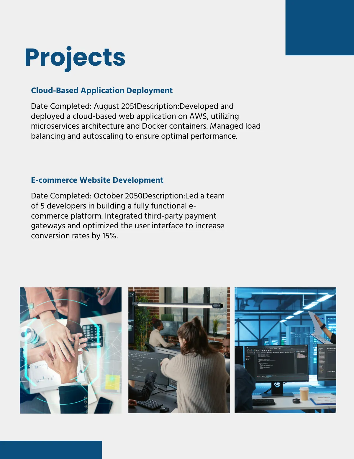 Free IT Professional Portfolio Template to Edit Online