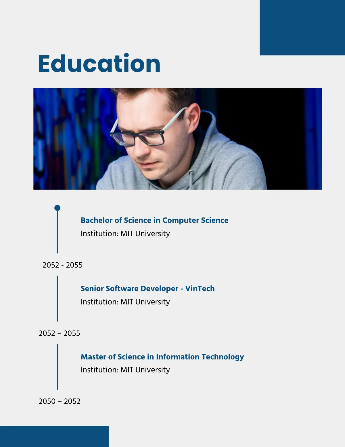 Free IT Professional Portfolio Template to Edit Online