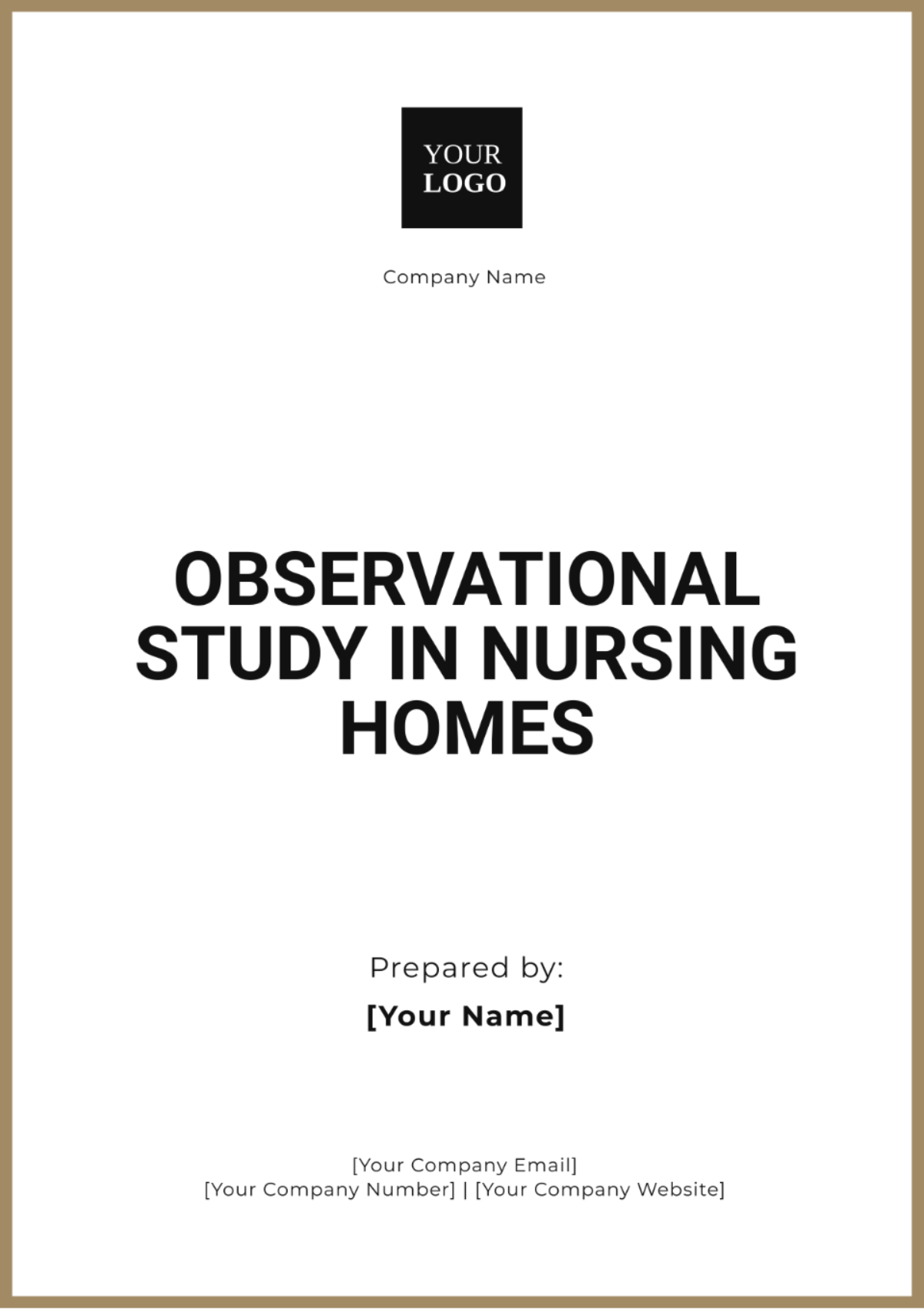 Observational Study in Nursing Homes Template - Edit Online & Download