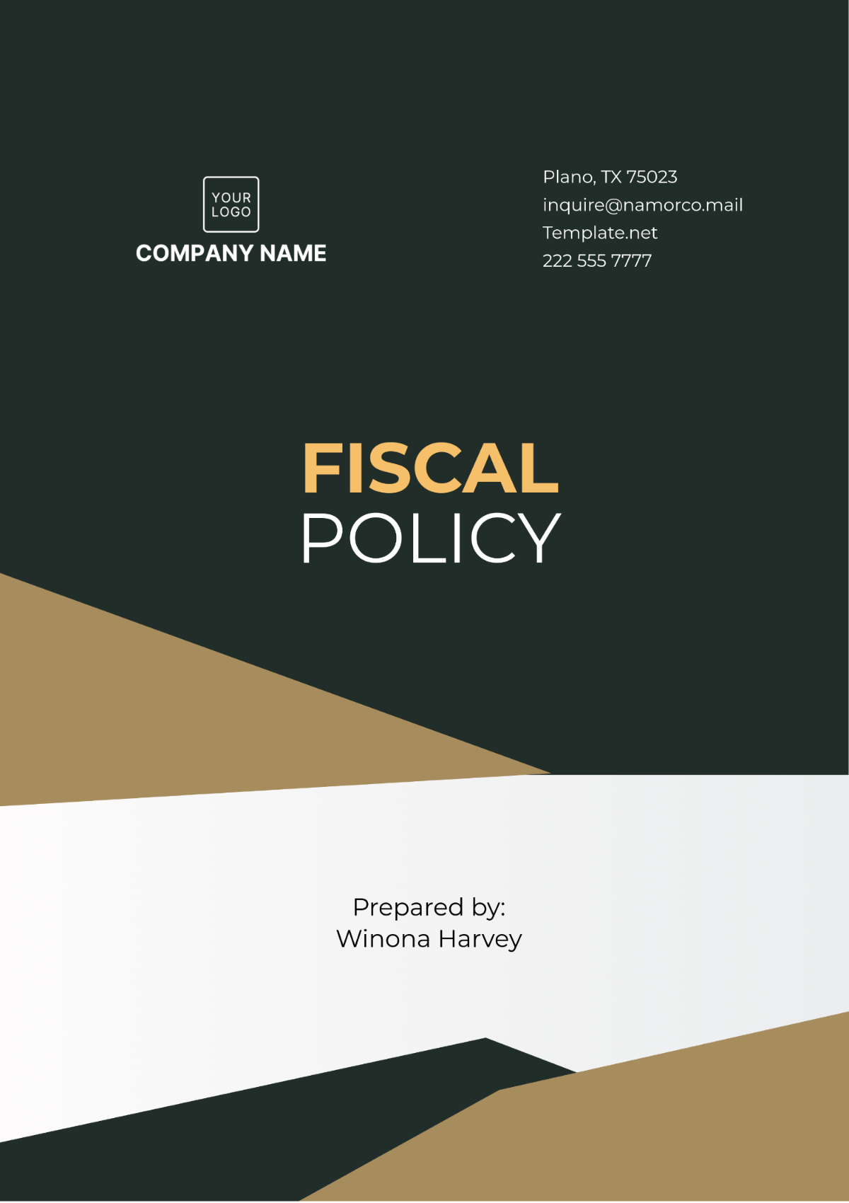 Fiscal Policy Template