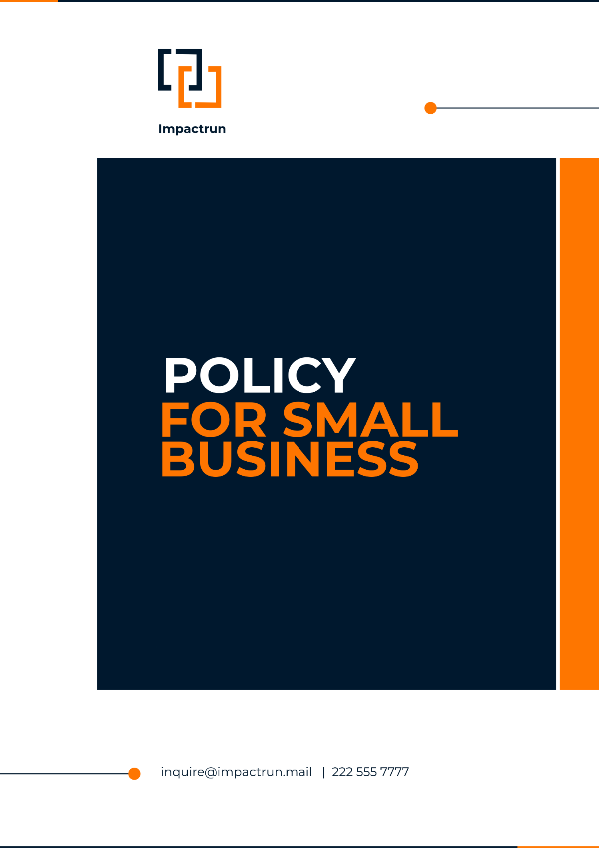 Policy Template for Small Business