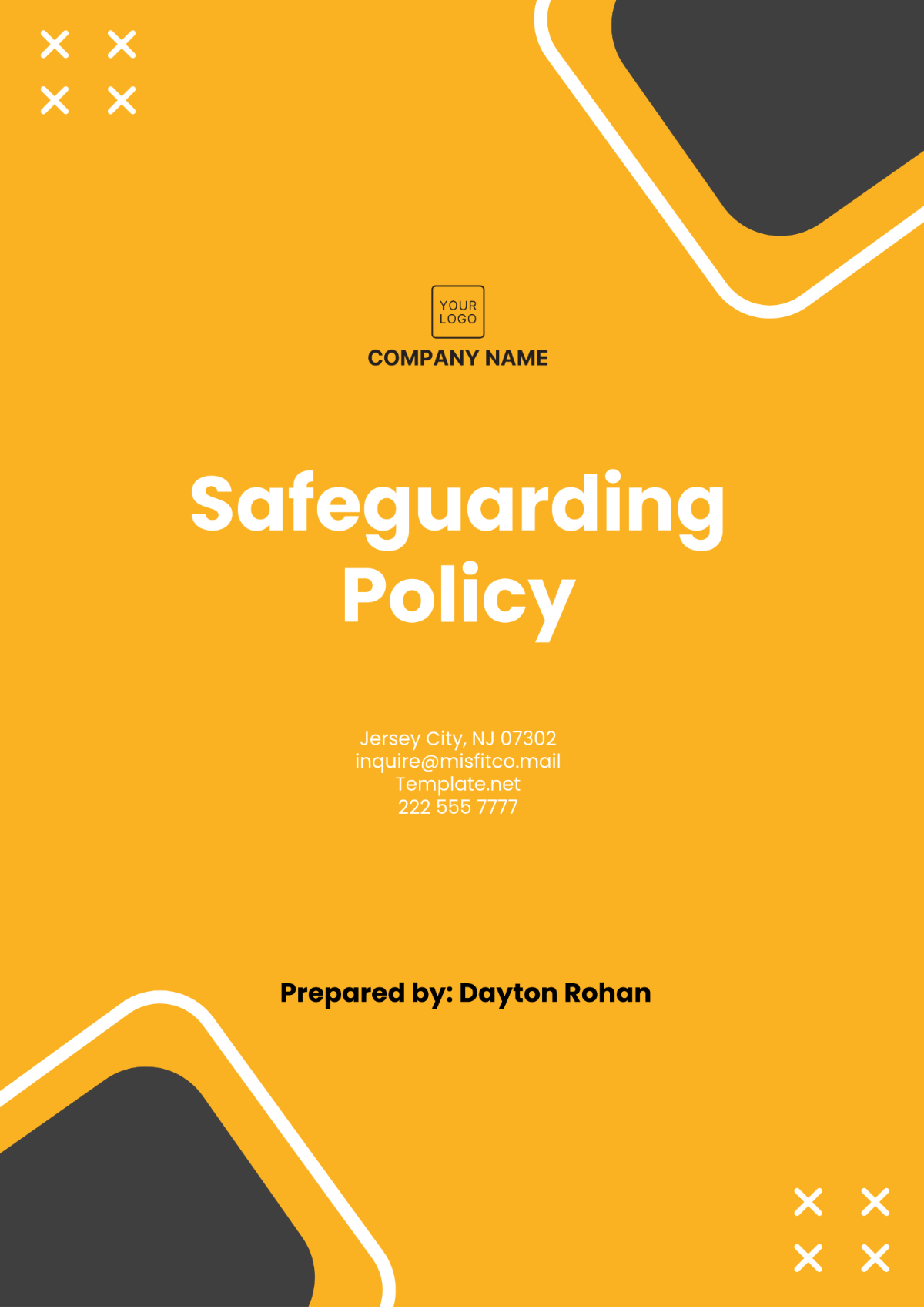 Safeguarding Policy Template