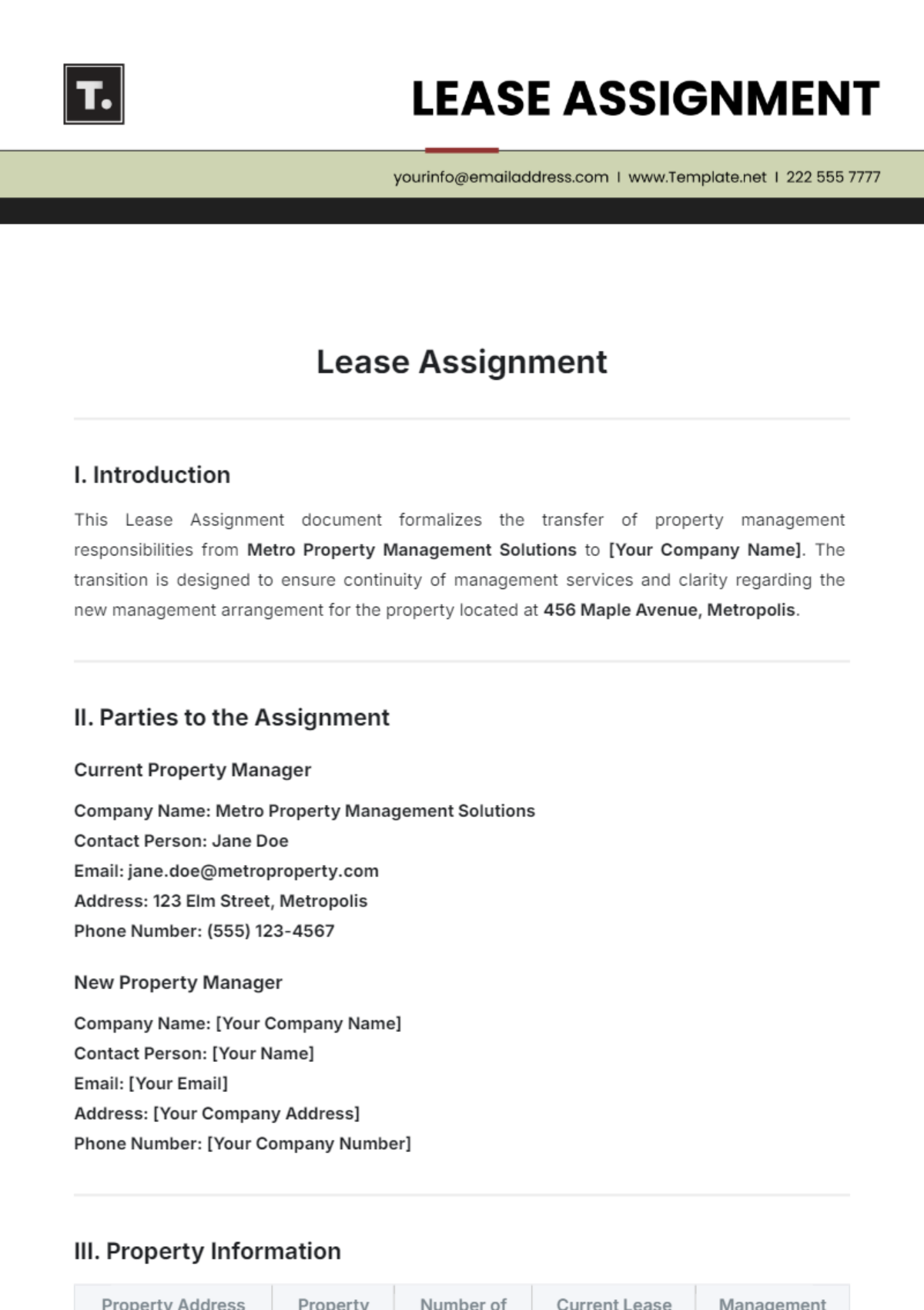 Lease Assignment Template - Edit Online & Download