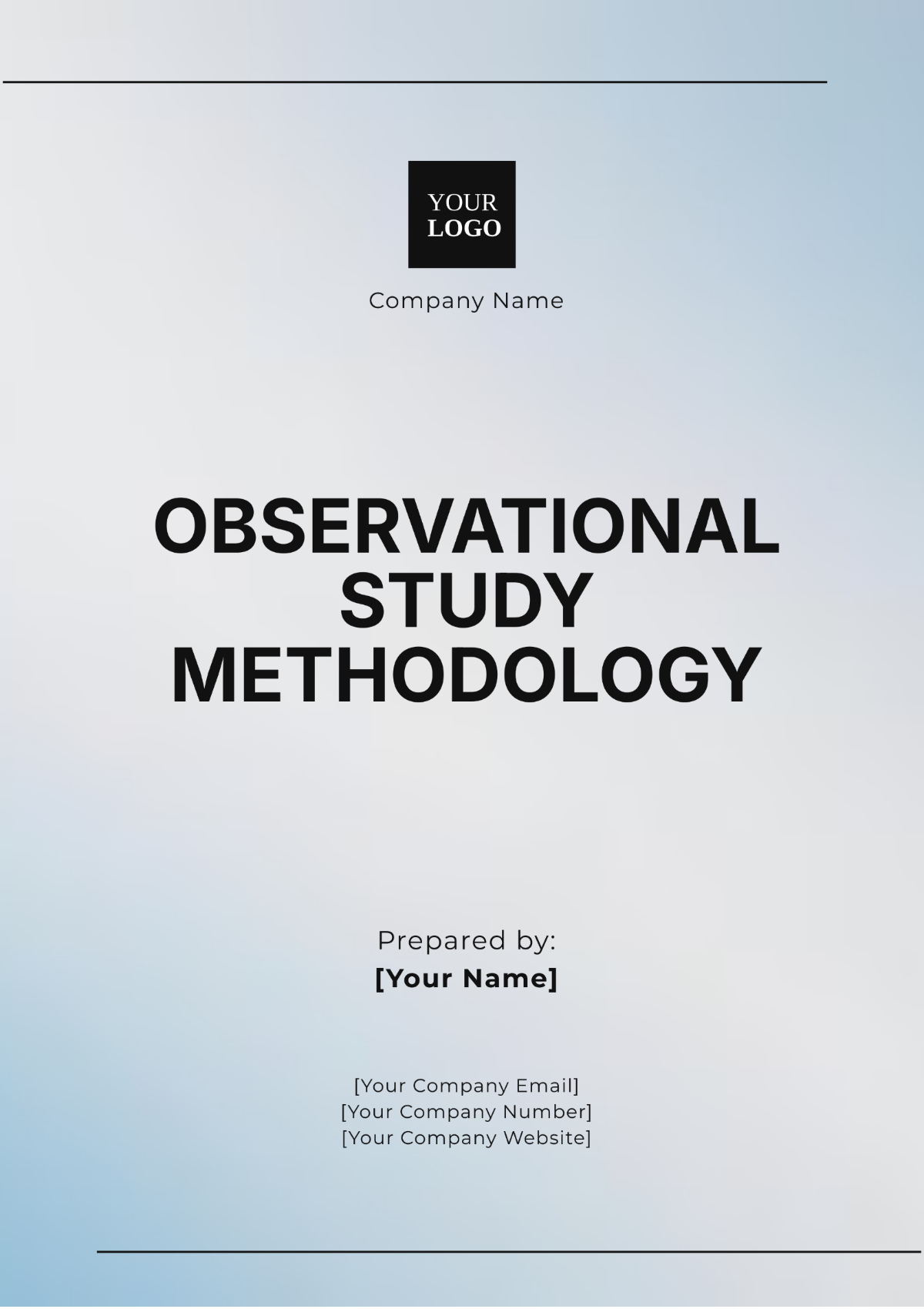 Observational Study Methodology Template - Edit Online & Download