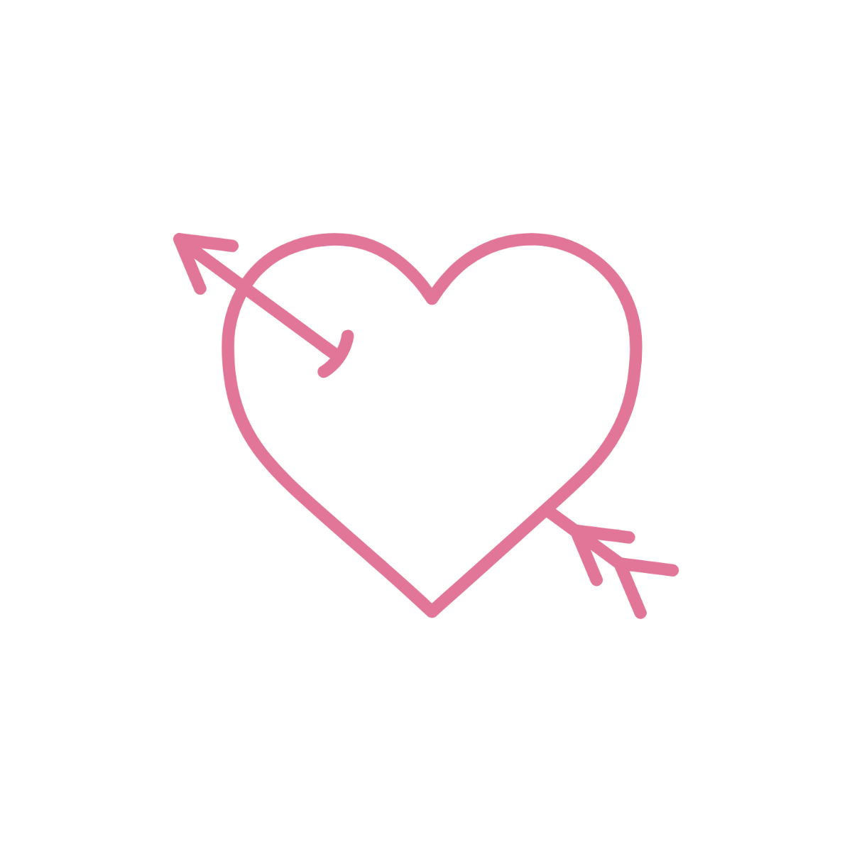 Heart Outline Clipart - Edit Online | Template.net