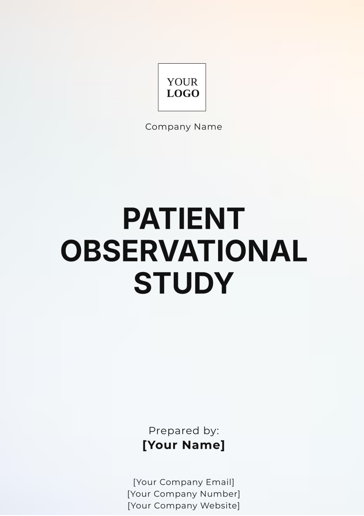 Patient Observational Study Template - Edit Online & Download