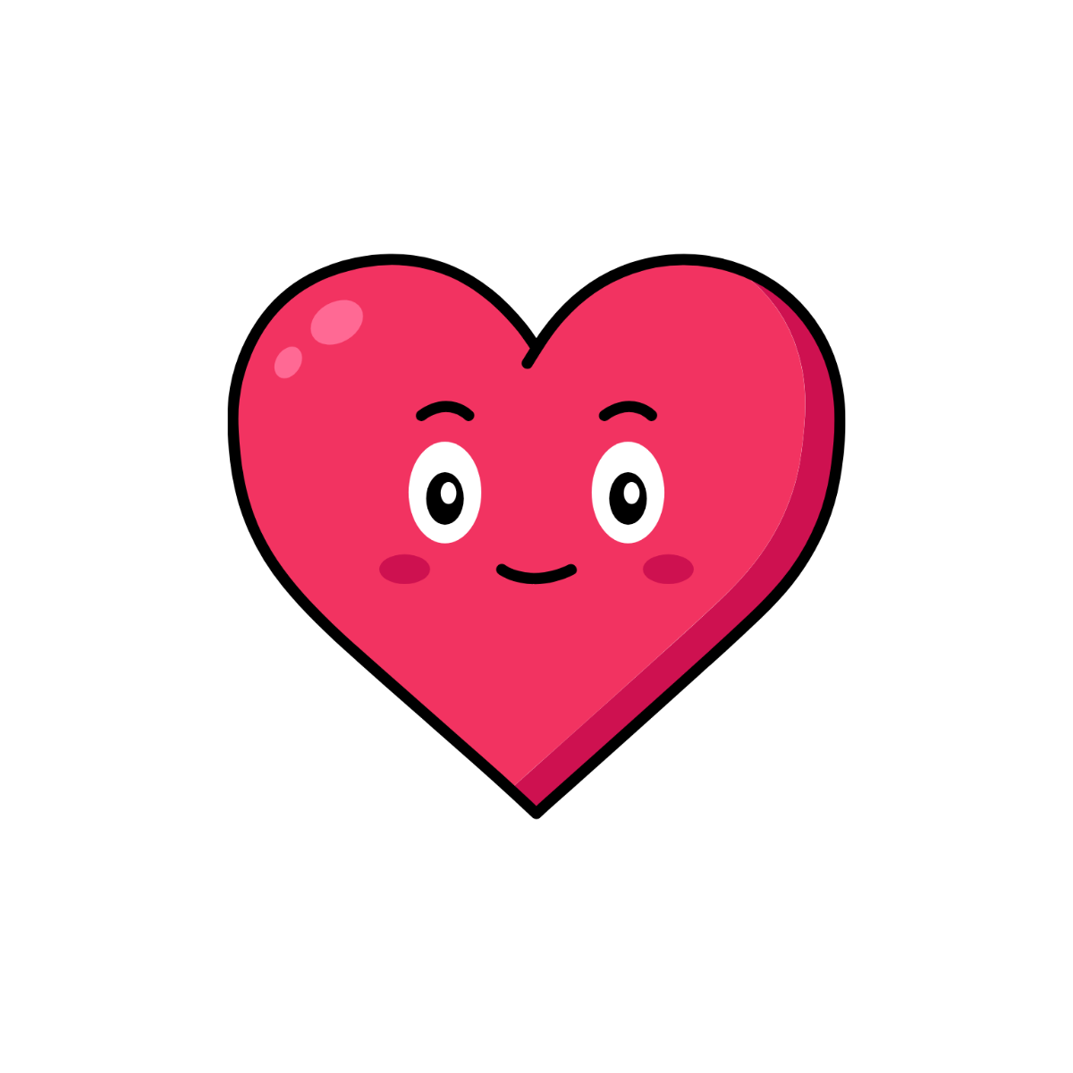 Cartoon Heart Clipart - Edit Online | Template.net