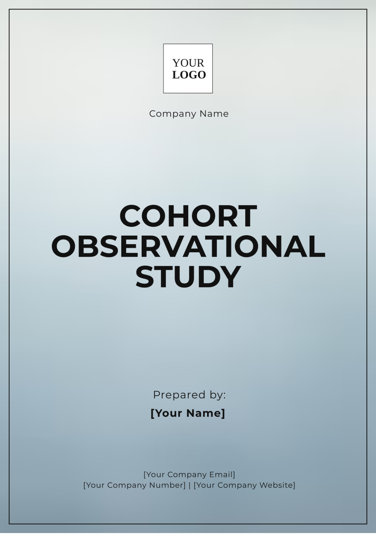 Cohort Observational Study Template - Edit Online & Download