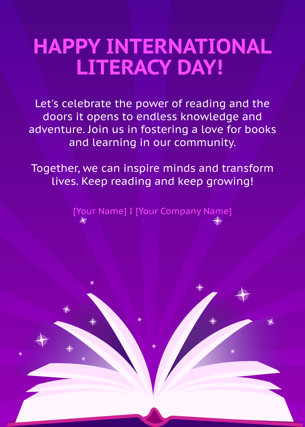 International Literacy Day Message