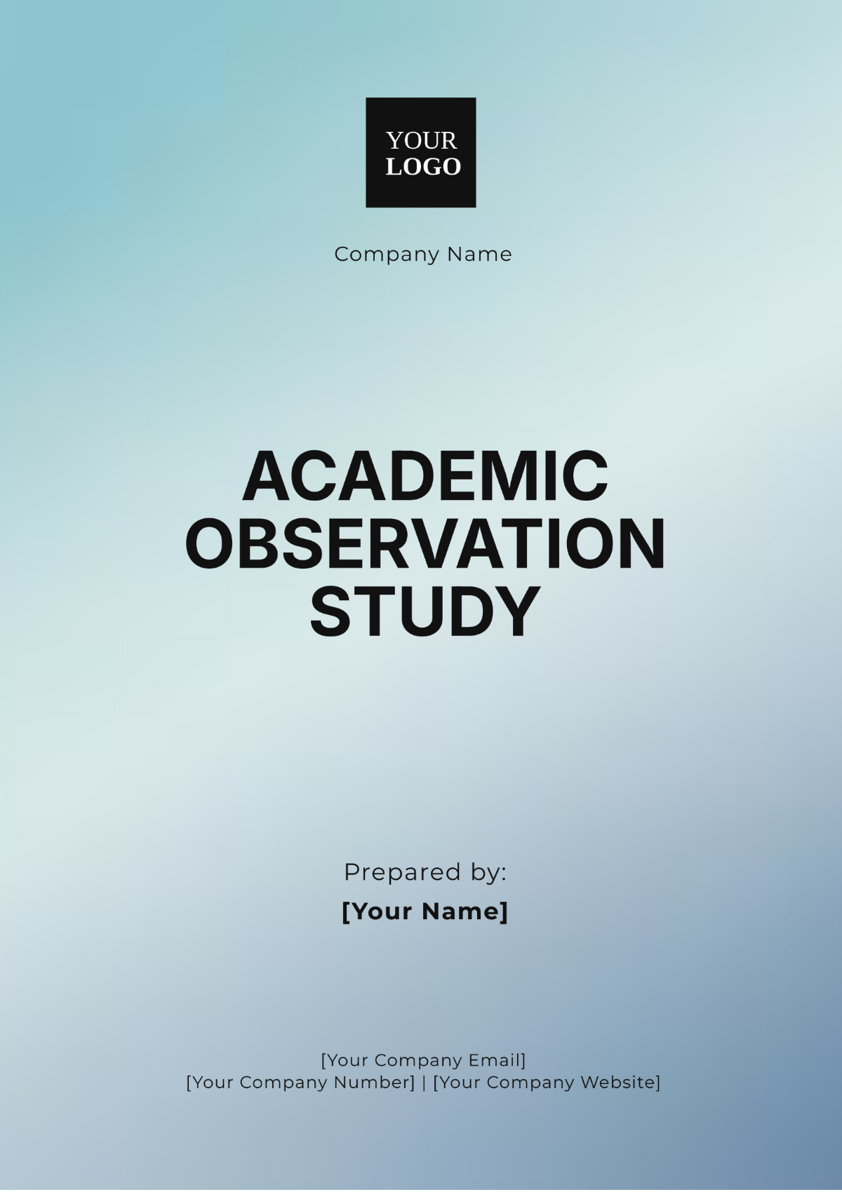 Academic Observation Study Template - Edit Online & Download