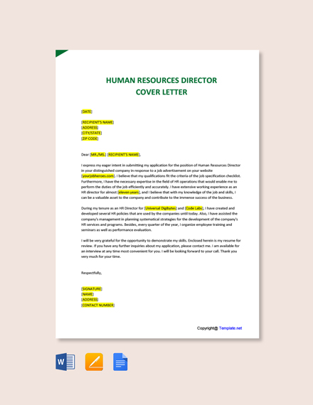 human resource consultant cover letter