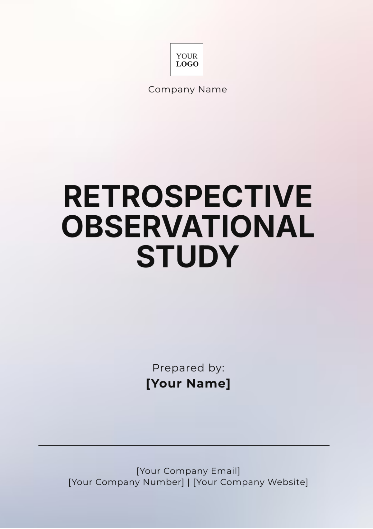 Retrospective Observational Study Template - Edit Online & Download