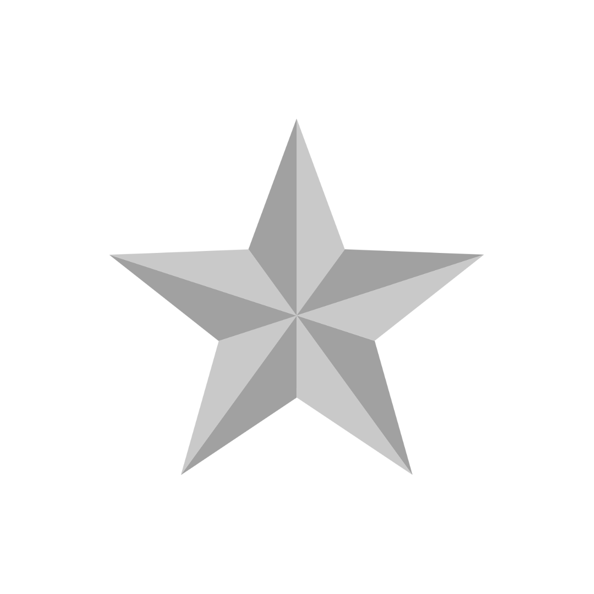 Silver Star Clipart