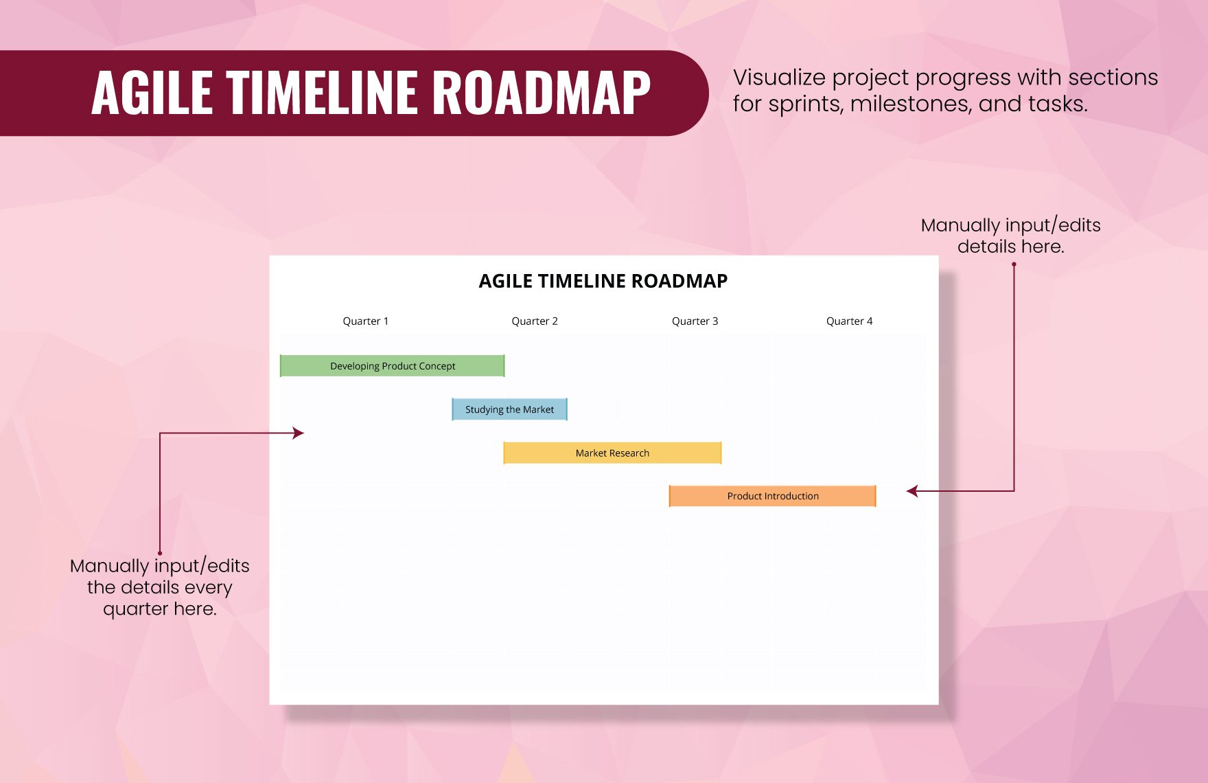 Agile Timeline Roadmap Template