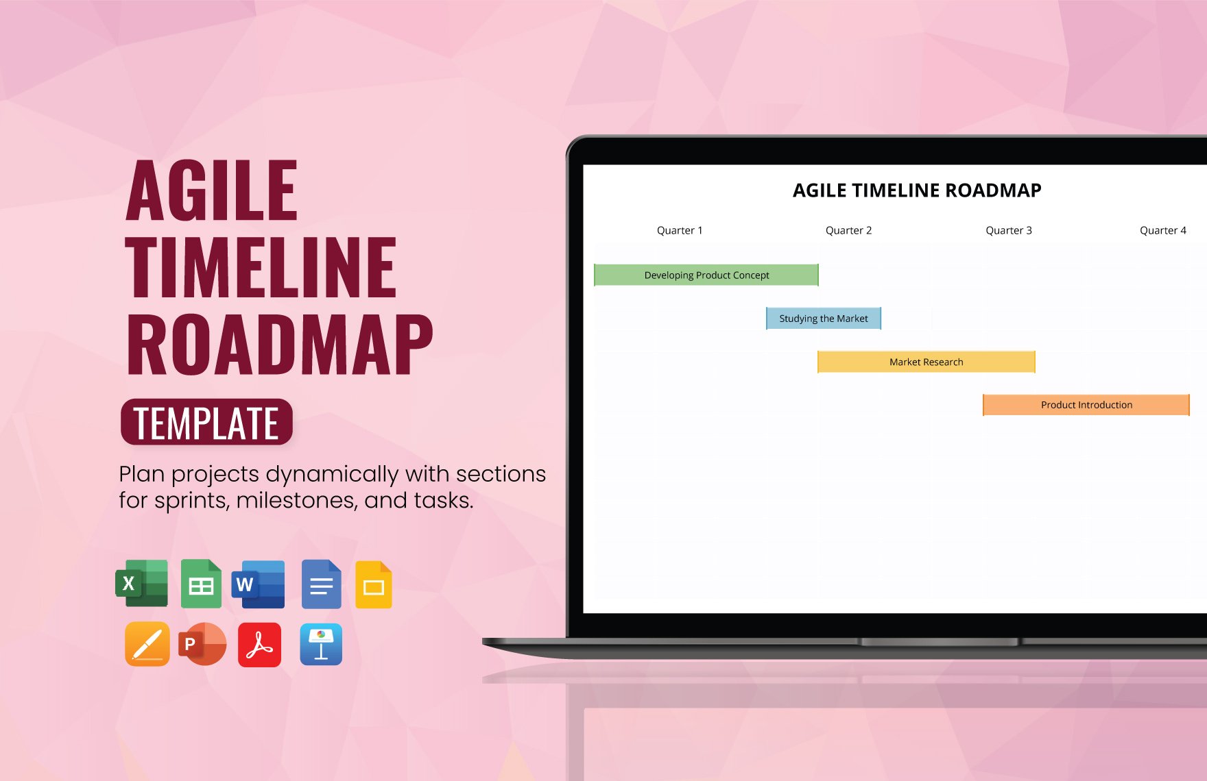 Agile Timeline Roadmap Template in Word, Google Docs, Excel, PDF, Google Sheets, Apple Pages, PowerPoint, Google Slides, Apple Keynote