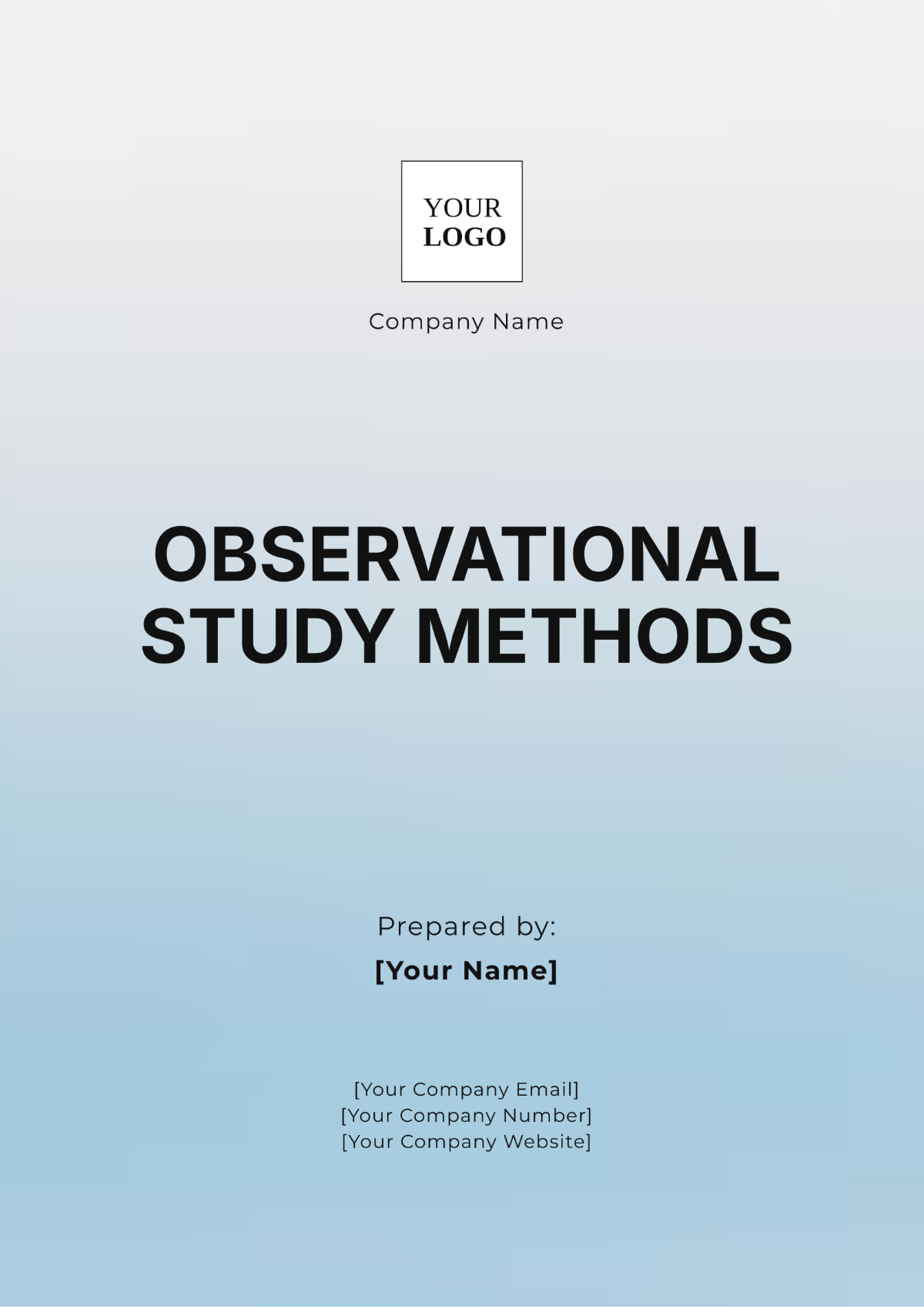 Observational Study Methods Template - Edit Online & Download