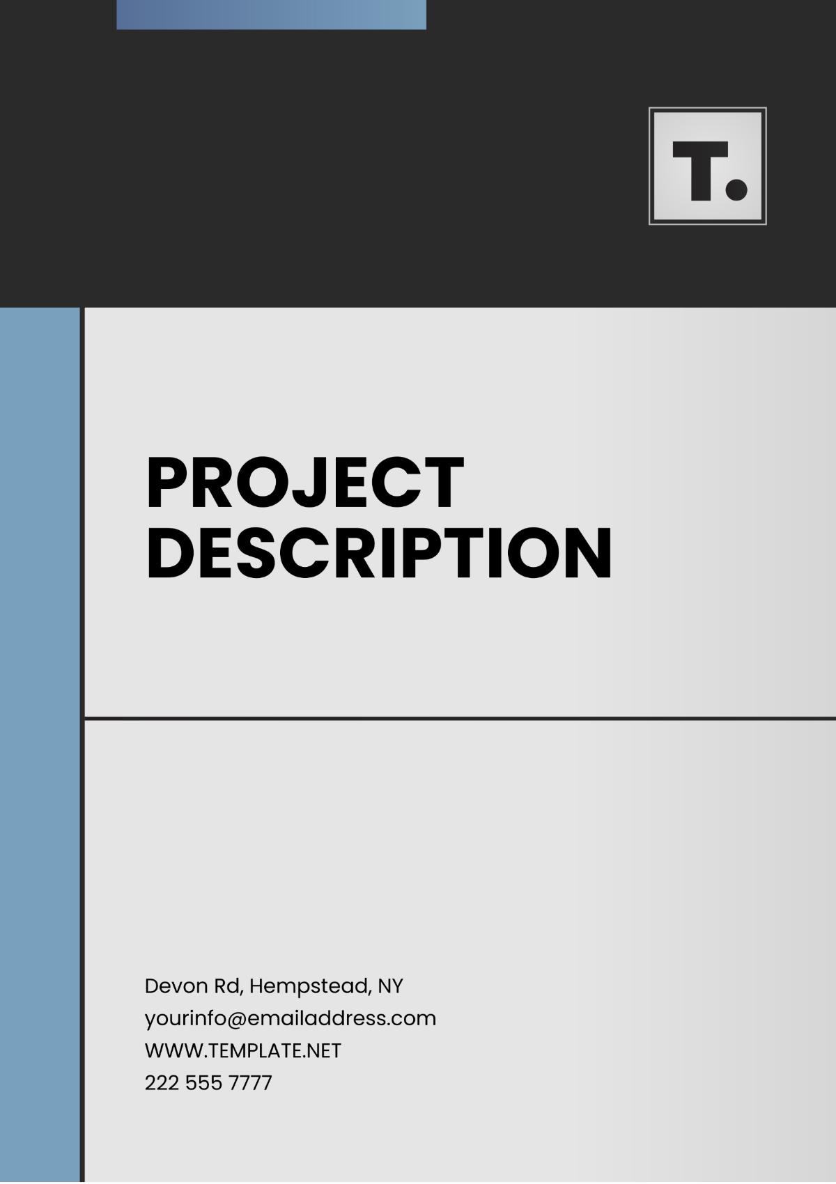 Project Description Template - Edit Online & Download