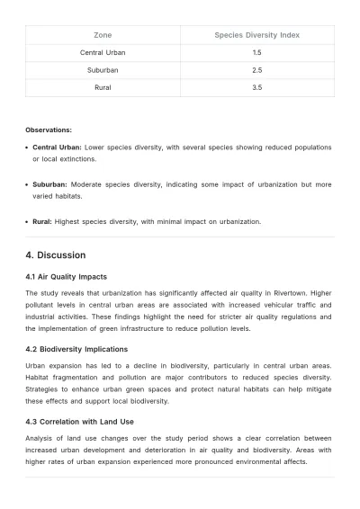 Free Environmental Observational Study Template to Edit Online