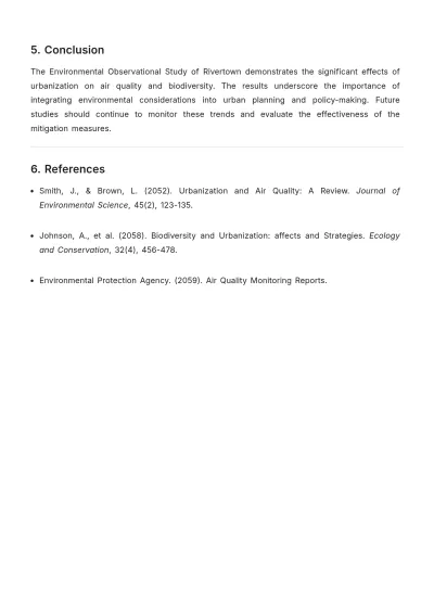 Free Environmental Observational Study Template to Edit Online