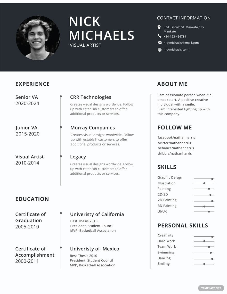 Resume Format Template