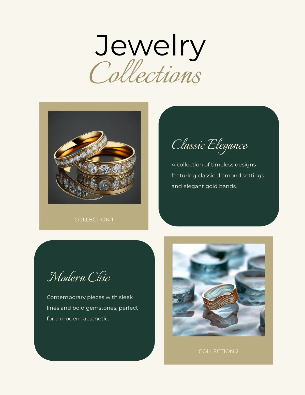 Free Jewelry Portfolio Template to Edit Online