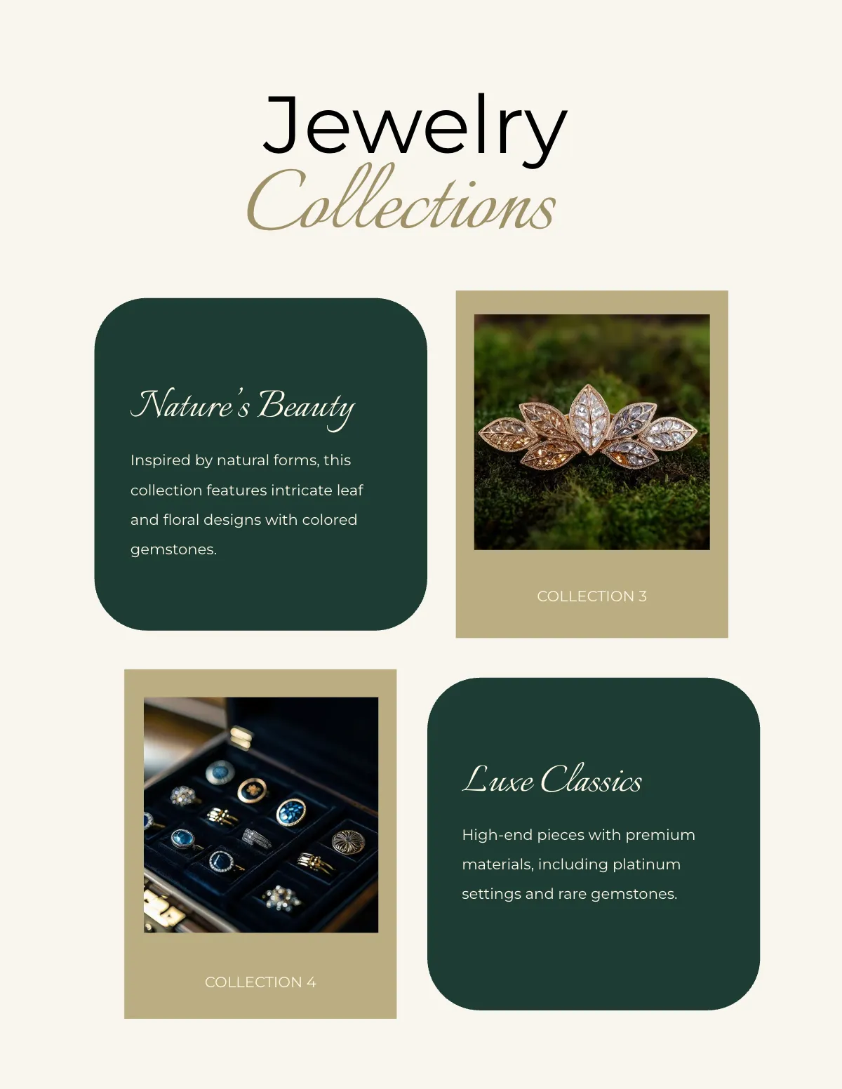 Free Jewelry Portfolio Template to Edit Online